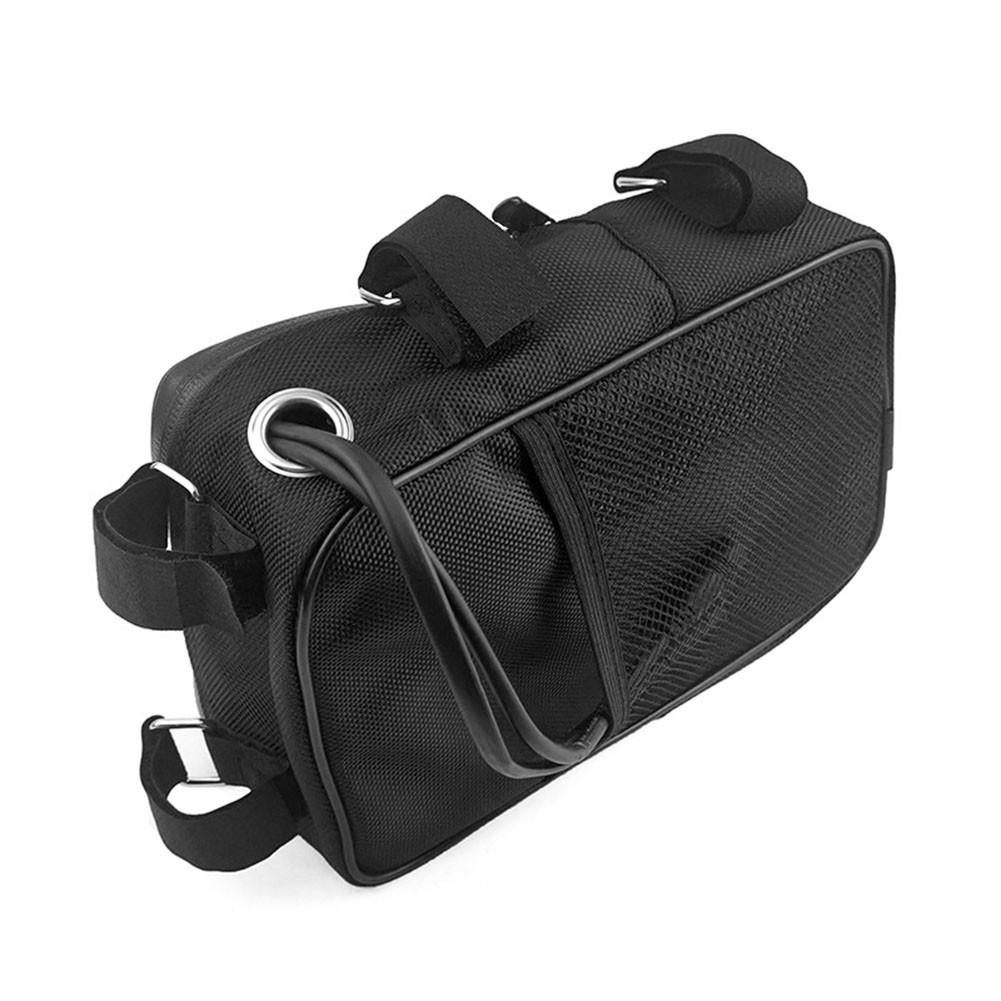 Electric Bicycle Battery Bag with Cable Management and Secure Frame Attachment
