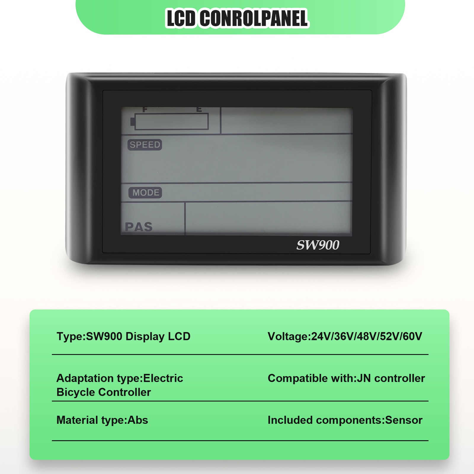 SW900 Ebike LCD Display 36V E-Bike LCD Meter Panel Display for Electric3267