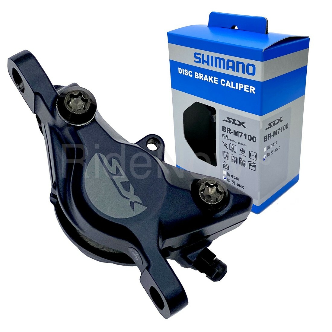 New Shimano SLX BR-M7100 Disc Brake Caliper,w/J04C Metal Fin Pad/Ice Tech