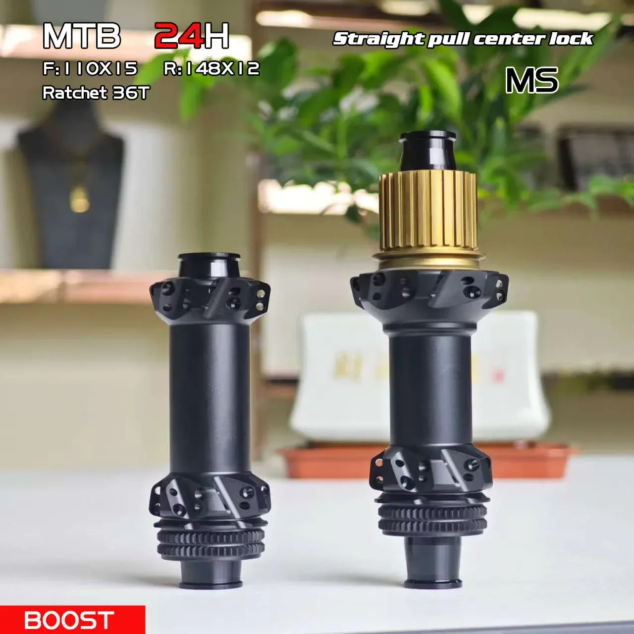Ratchet 36T Lightweight Mountain Bike Hub 24/28Holes BOOST Center Lock