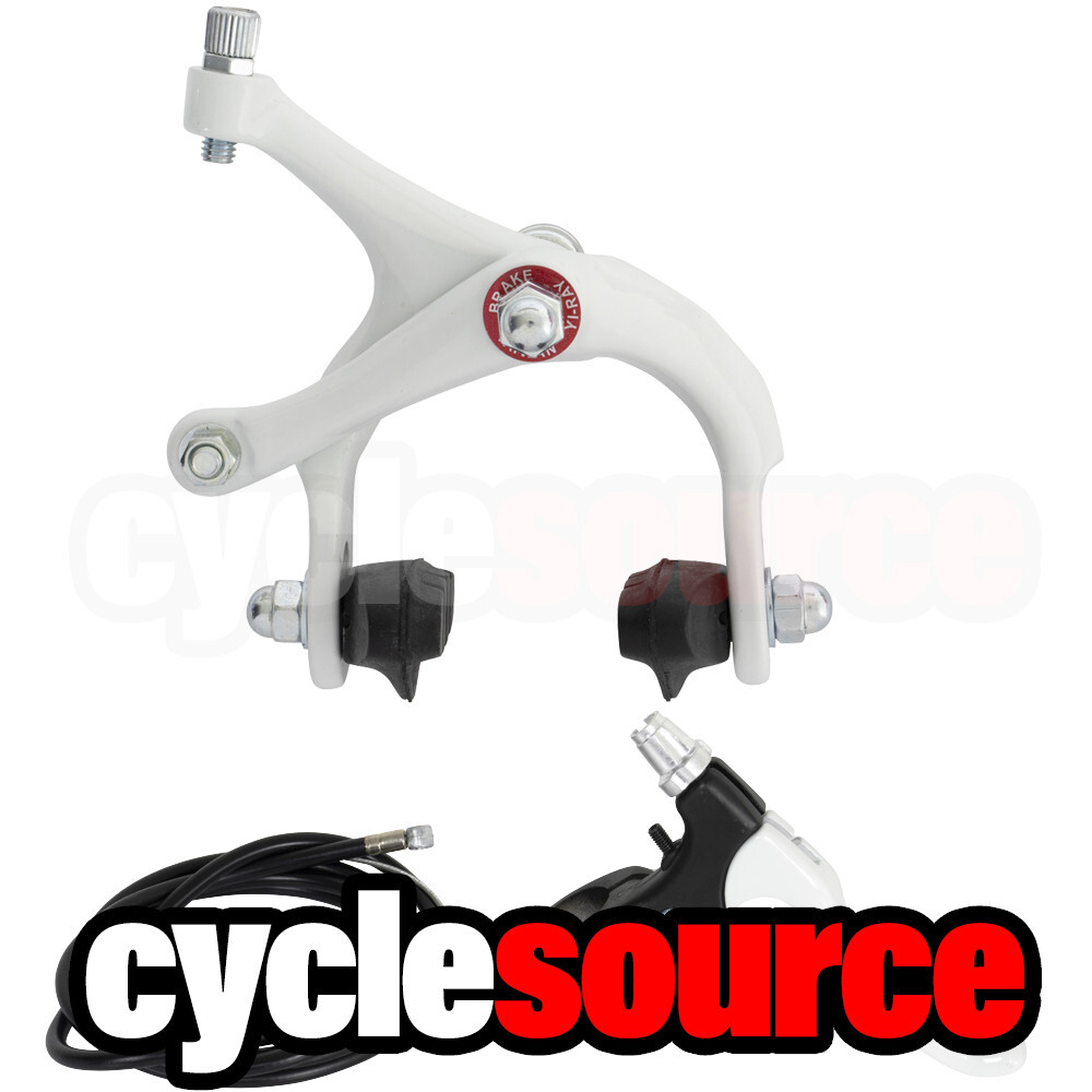 ENIX Bike Bicycle 570a REAR Alloy Brake Set WHITE CRUISER BMX BRAKE BIKE PART