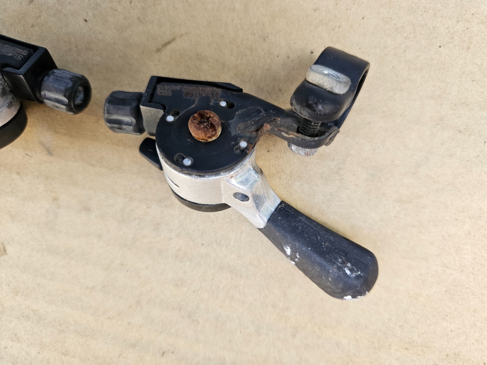 Vintage Shimano Deore 3×7 Thumb Shifters Indexed SIS 7 Speed SL-MT62 Japan