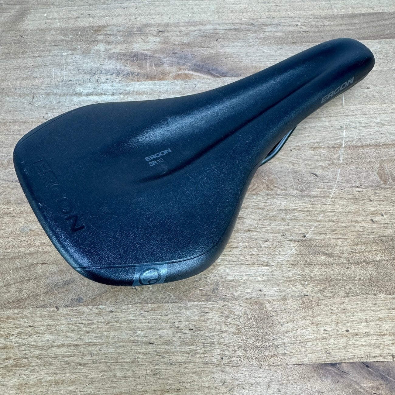 Low Mile! Ergon SR 10 7x7mm Steel Rails 140mm Bike Saddle 320g