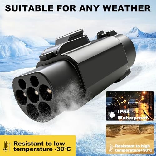 EV Charger Connector Type 1 to GBT Charger Adapter for Electric Vehicle Black