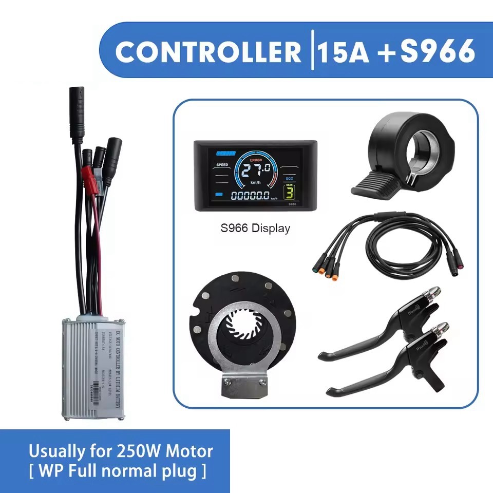 JN E-bike 15A 17A 22A 25A 30A 250W-1000W 36V 48V Sin Wave Controller w/ Display