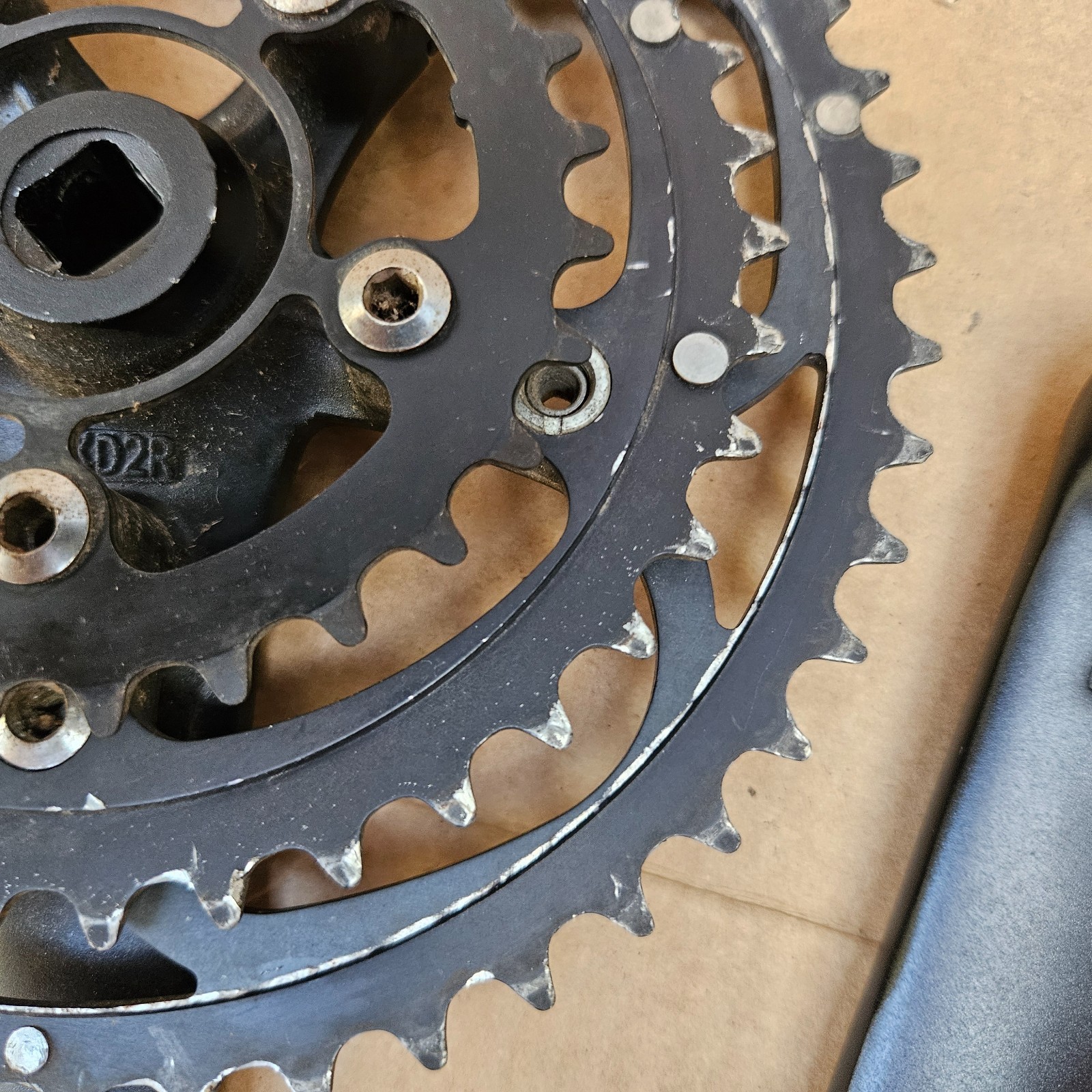 Sugino XD2L Forged Triple Road Touring Bike Crankset 175mm 48/38/28 Black XD2