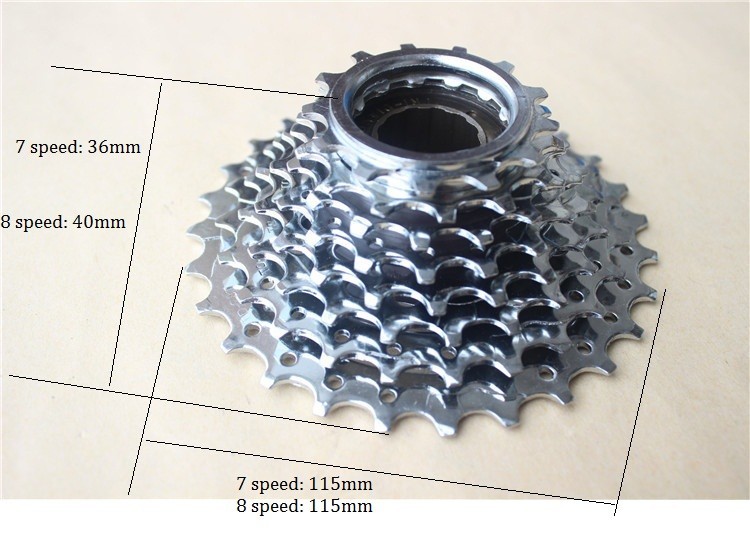 City Bicycle 8 Speeds Freewheel gear Cassette for MTB Road Cycling Bike 13-28T