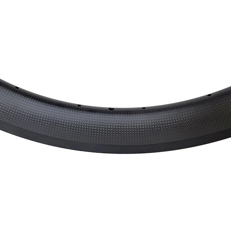Superlight 700C Carbon Road Bike Rims UD 3K Matte Glossy Finish Disc V Brake 28H