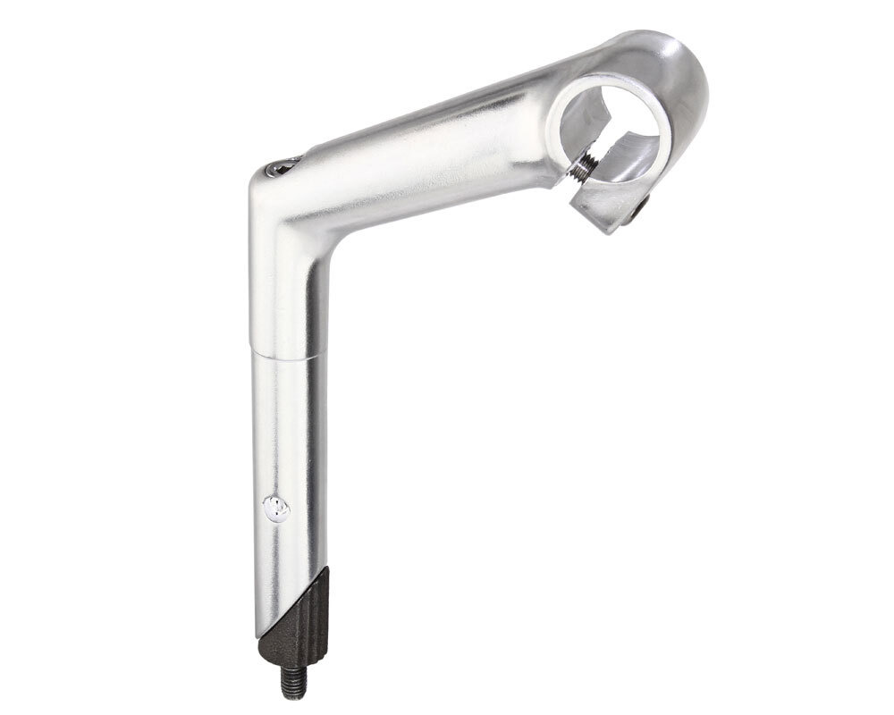 110MM LONG GENUINE ALLOY M.T.B BICYCLE STEM (QUILL DIAMETER 21.1MM) IN SILVER.