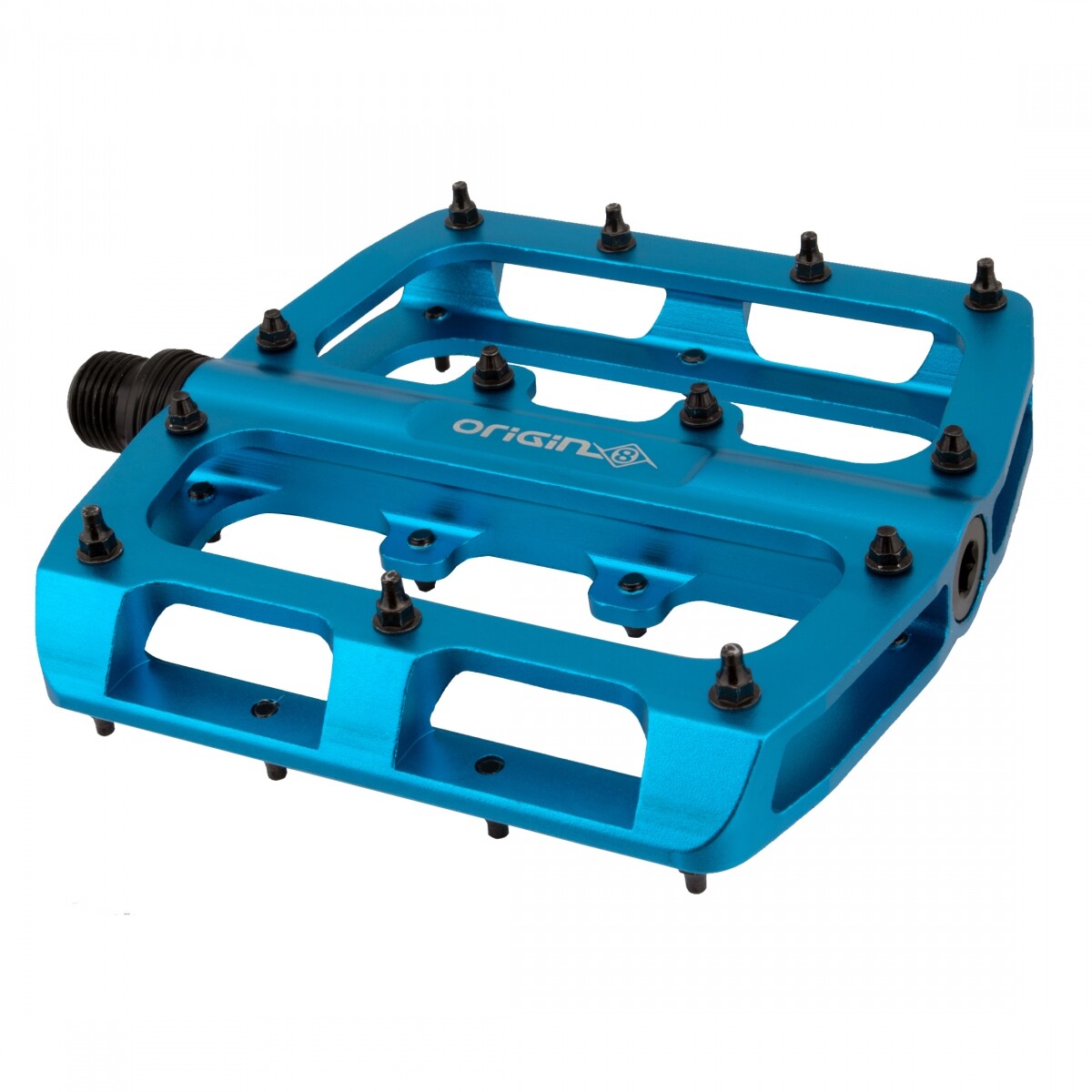 Origin8 Rascal XL Platform Pedals 9/16″ Concave Alloy Body Removable Pins Blue