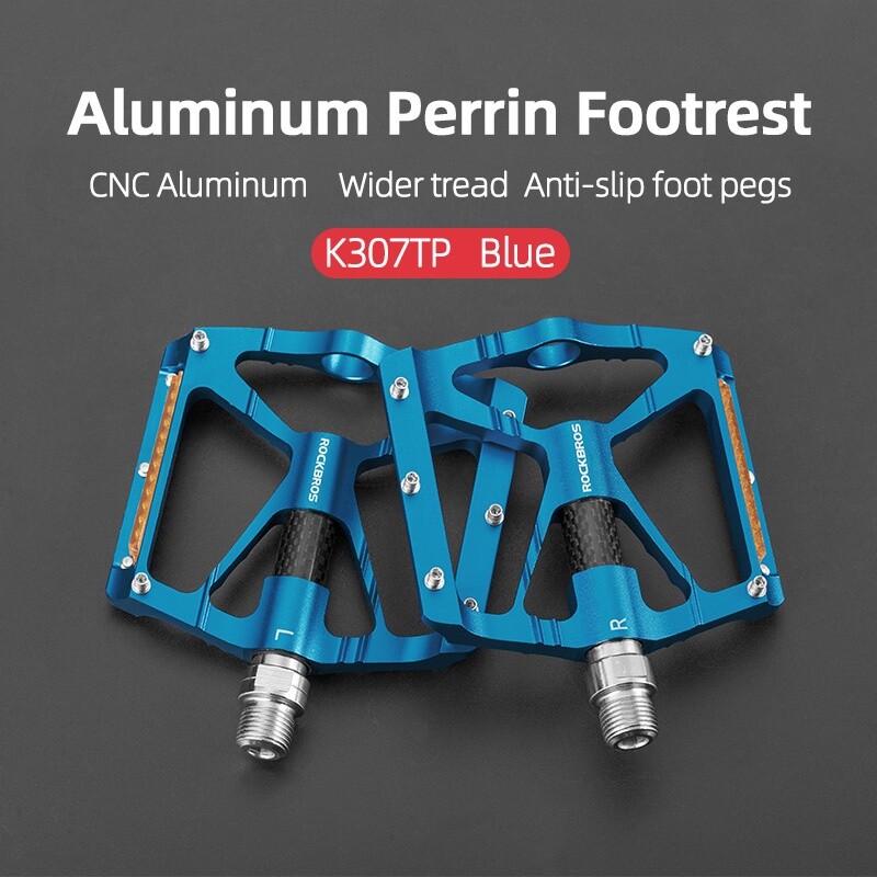 ROCKBROS MTB Road Bike Pedals CNC Aluminum Sealed Bearings 9/16 Bicycle Platform