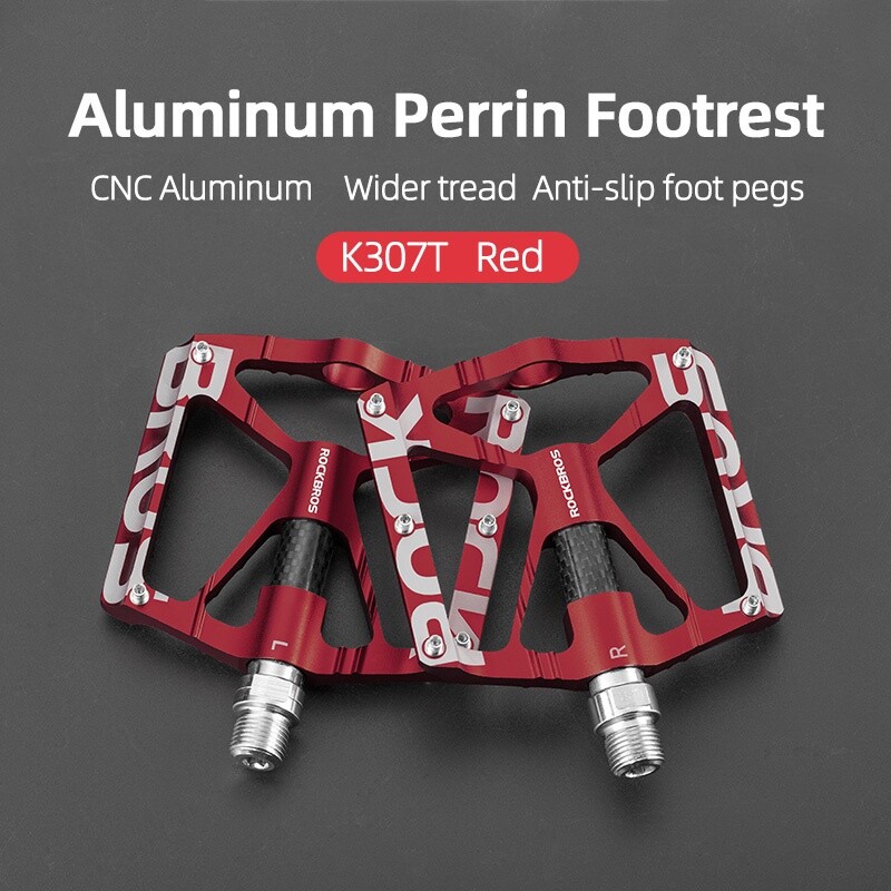 ROCKBROS MTB Road Bike Pedals CNC Aluminum Sealed Bearings 9/16 Bicycle Platform