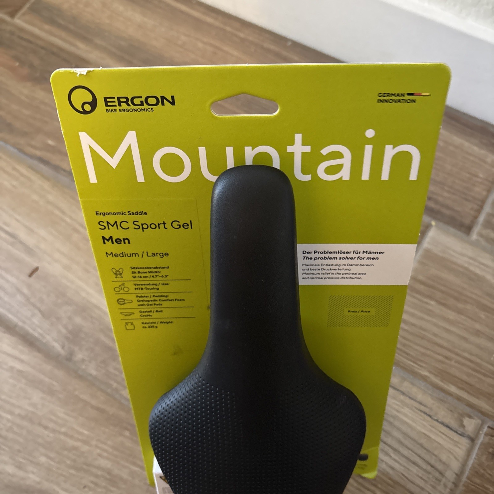 Ergon SMC Sport Gel Mens Saddle, Medium/large New
