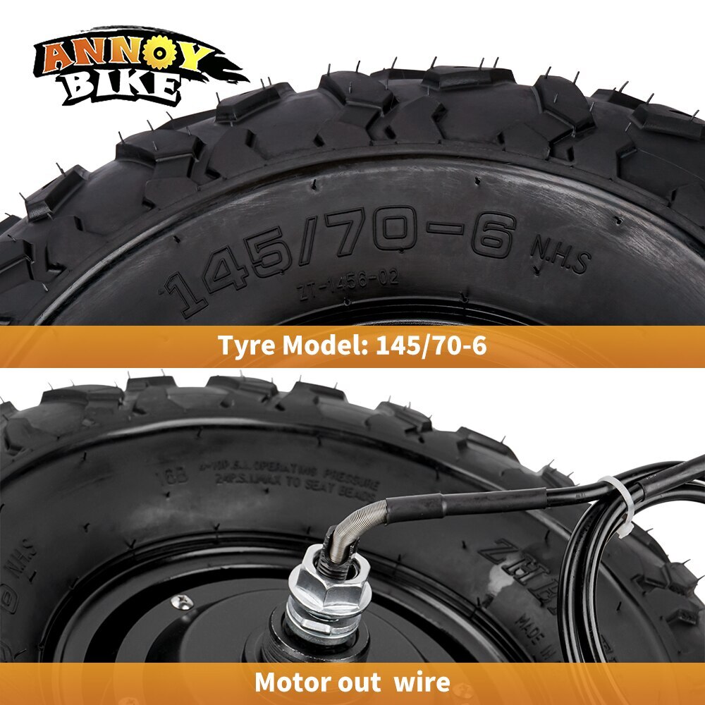 14.5 inch Gear Hub Motor Wheel High Torque 40 N.M Electric Wheelbarrow Cart