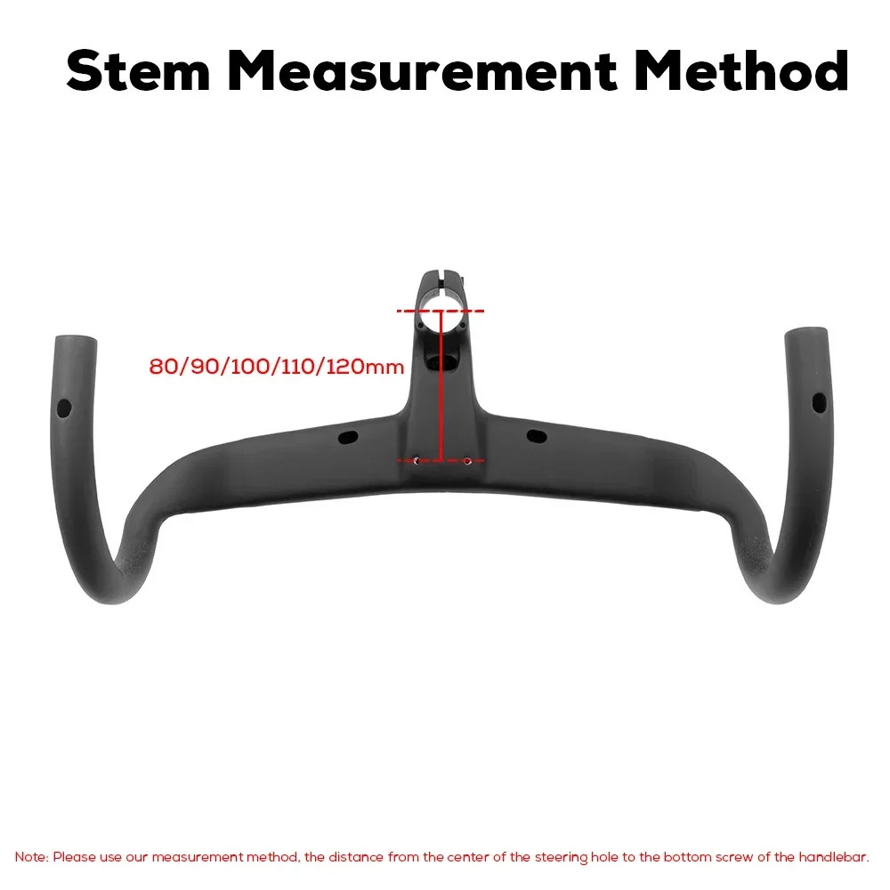 Carbon Fiber Bicycle Handlebar Road Bike Drop Handlebars with Computer Mount