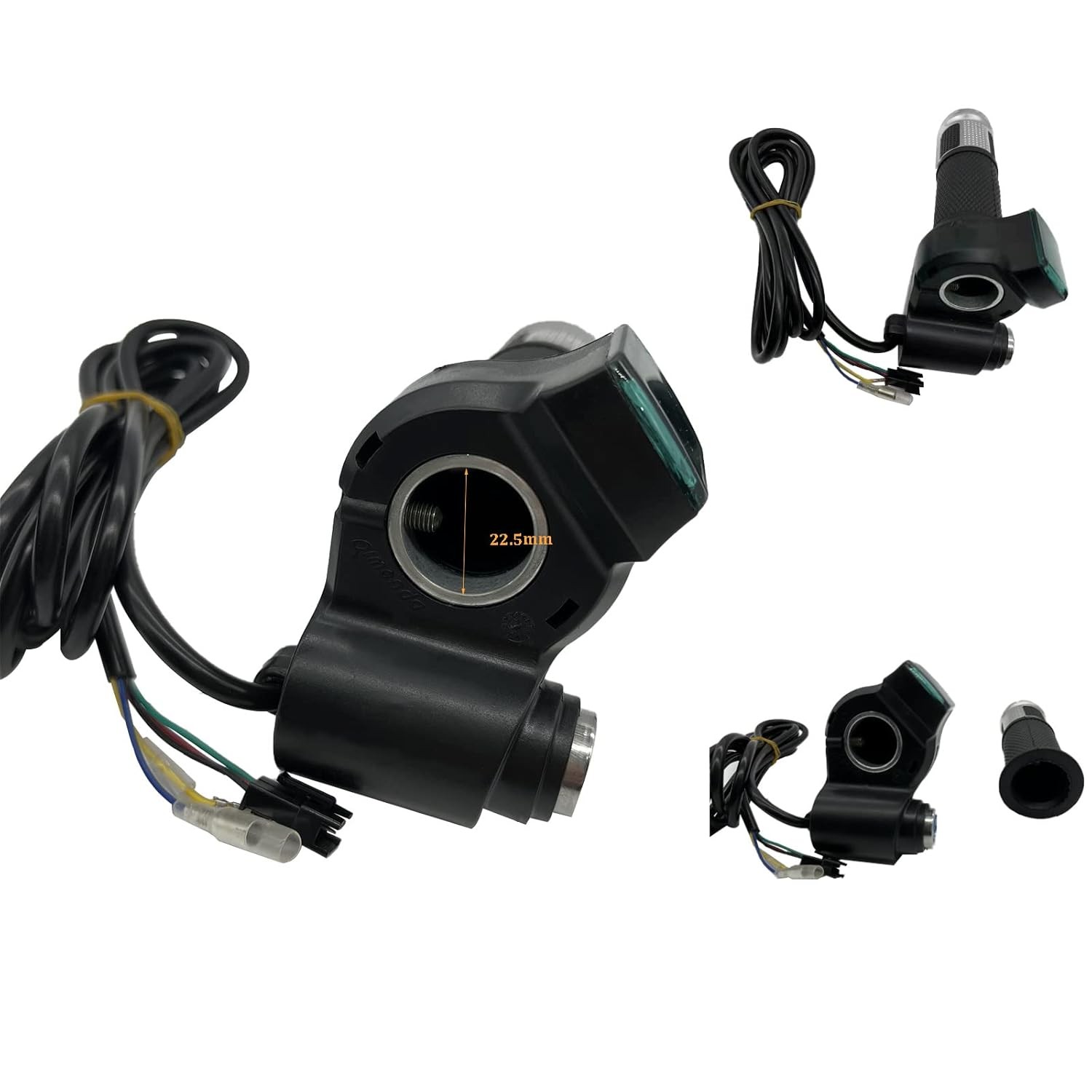 1 Pair EBike Throttle Grip, Universal Electric Bicycle Scooter Twist Handlebar w