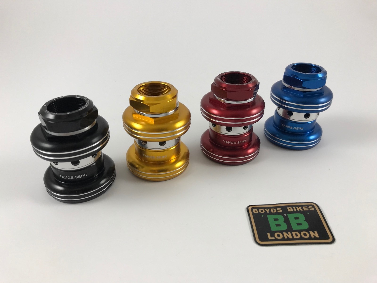 Tange Seiki MX5 – Old School BMX – 1″ Headset Red Black Gold Blue 32.7 x 26.4