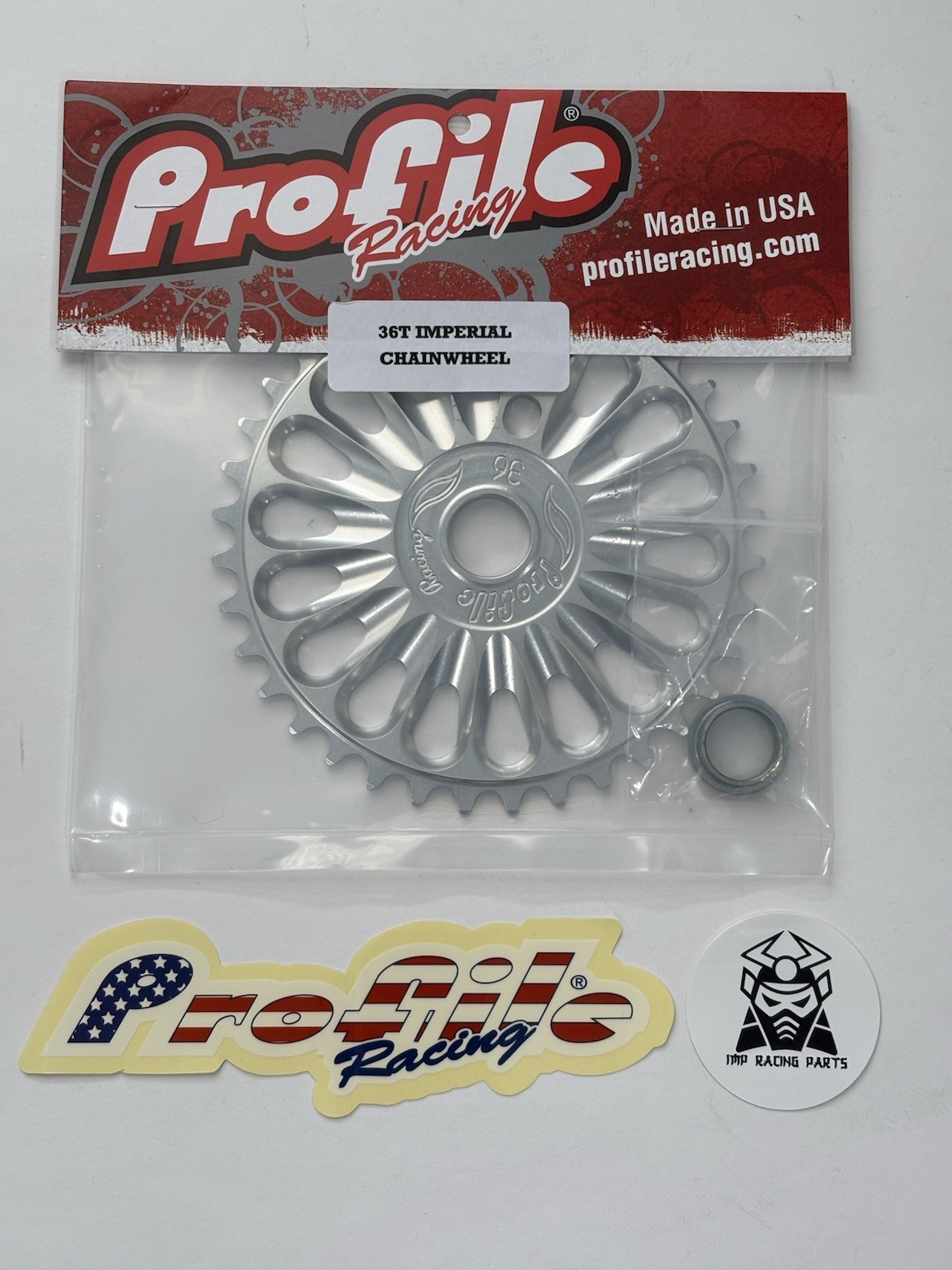 PROFILE IMPERIAL CHAIN WHEEL SPROCKET BMX 36T POLISHED 19MM