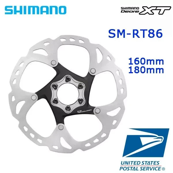 Shimano Deore XT SM-RT86 6-Bolt Disc Brake Rotor Ice-Tech 180mm MTB Bike