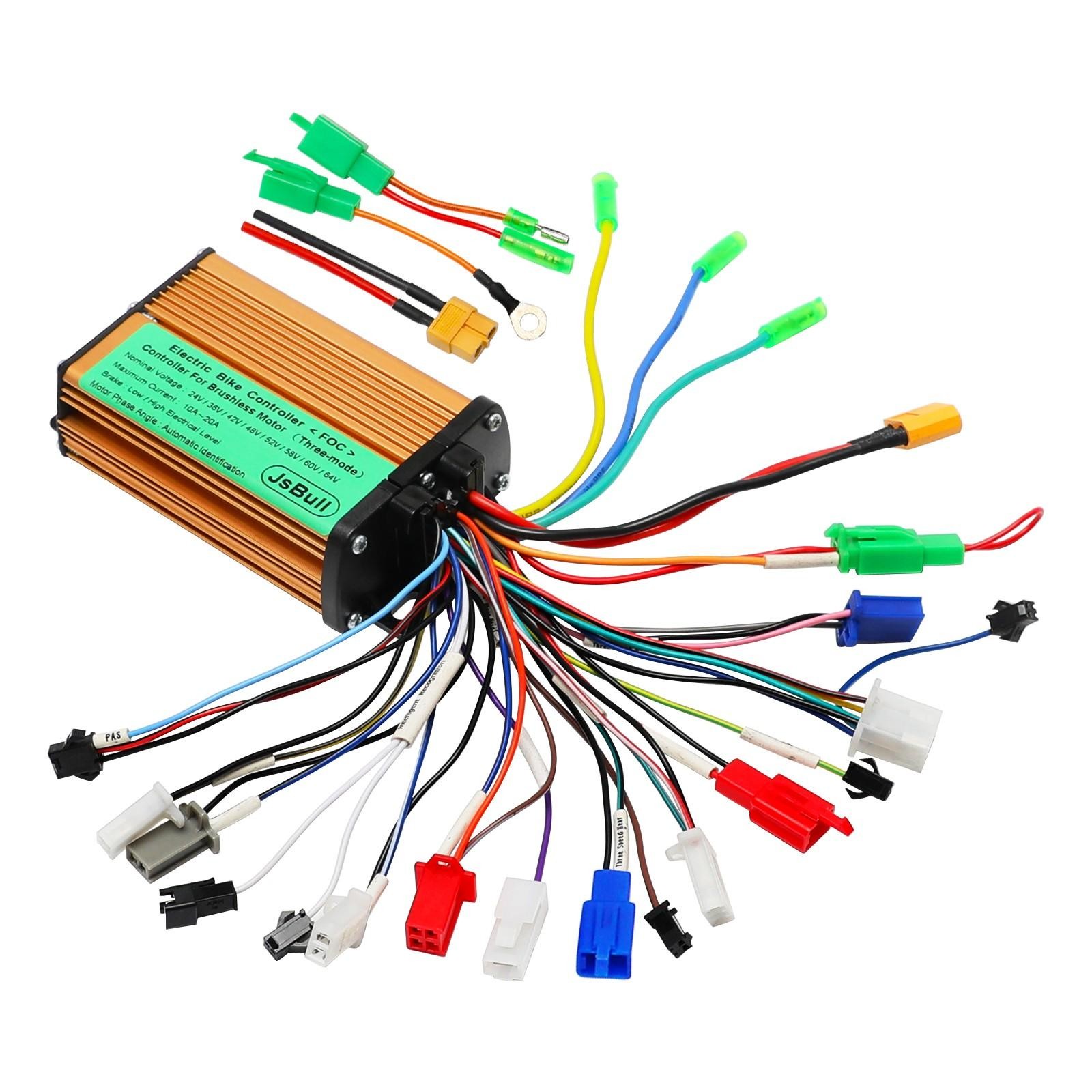 24V-84V 72V 150W-500W Brushless Motor Controller Kit Electric Scooter Dirt Bike
