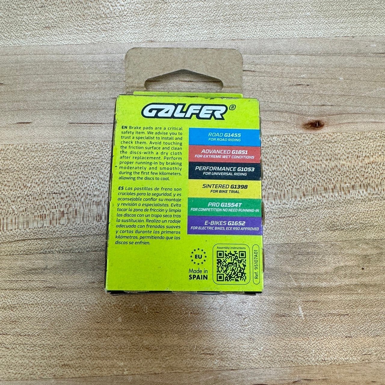 New! Galfer Road Compound G1455 Disc Brake Pads for SRAM