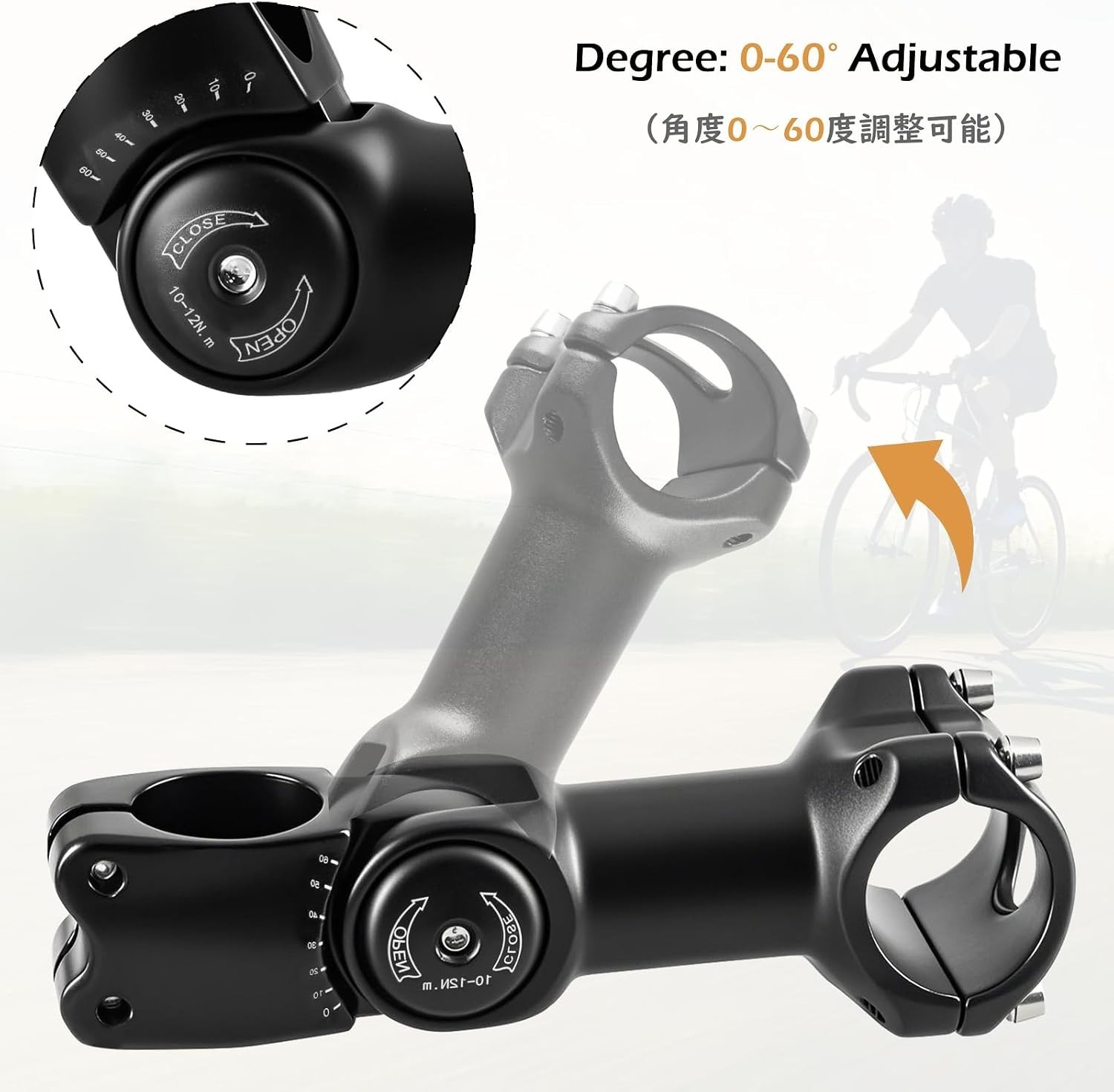Bike Stem 25.4 31.8 Adjustable 90/110/130/145mm Bike Handlebar Extender Stem …