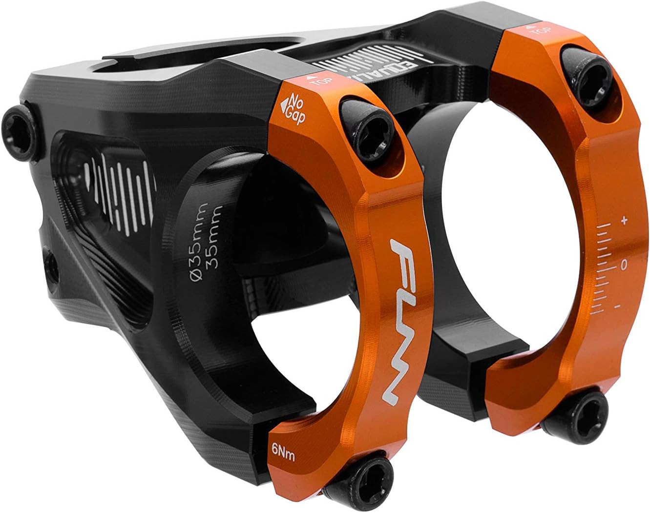 Equalizer Bike Stem with 10Mm Drop or Rise, 35Mm Bar Clamp (Length 35Mm, Orange)