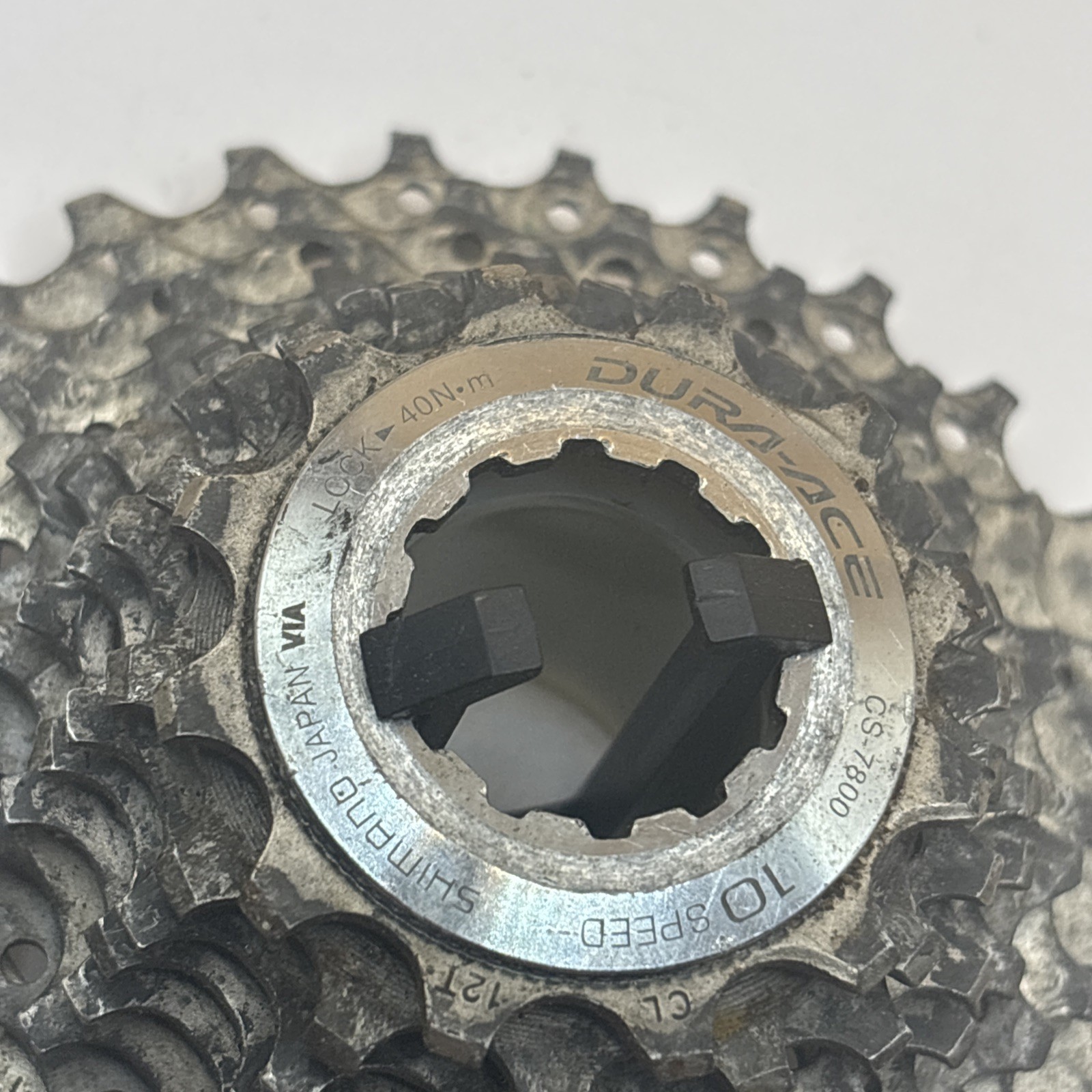 Shimano Dura-Ace CS-7800 10 Speed Cassette Lock 40N.m Road Bike 🇯🇵 UNCLEANED