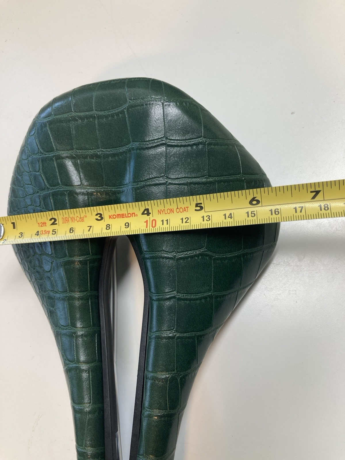 Green leather saddle 160mm x 250mm road gravel mountain bike seat short power