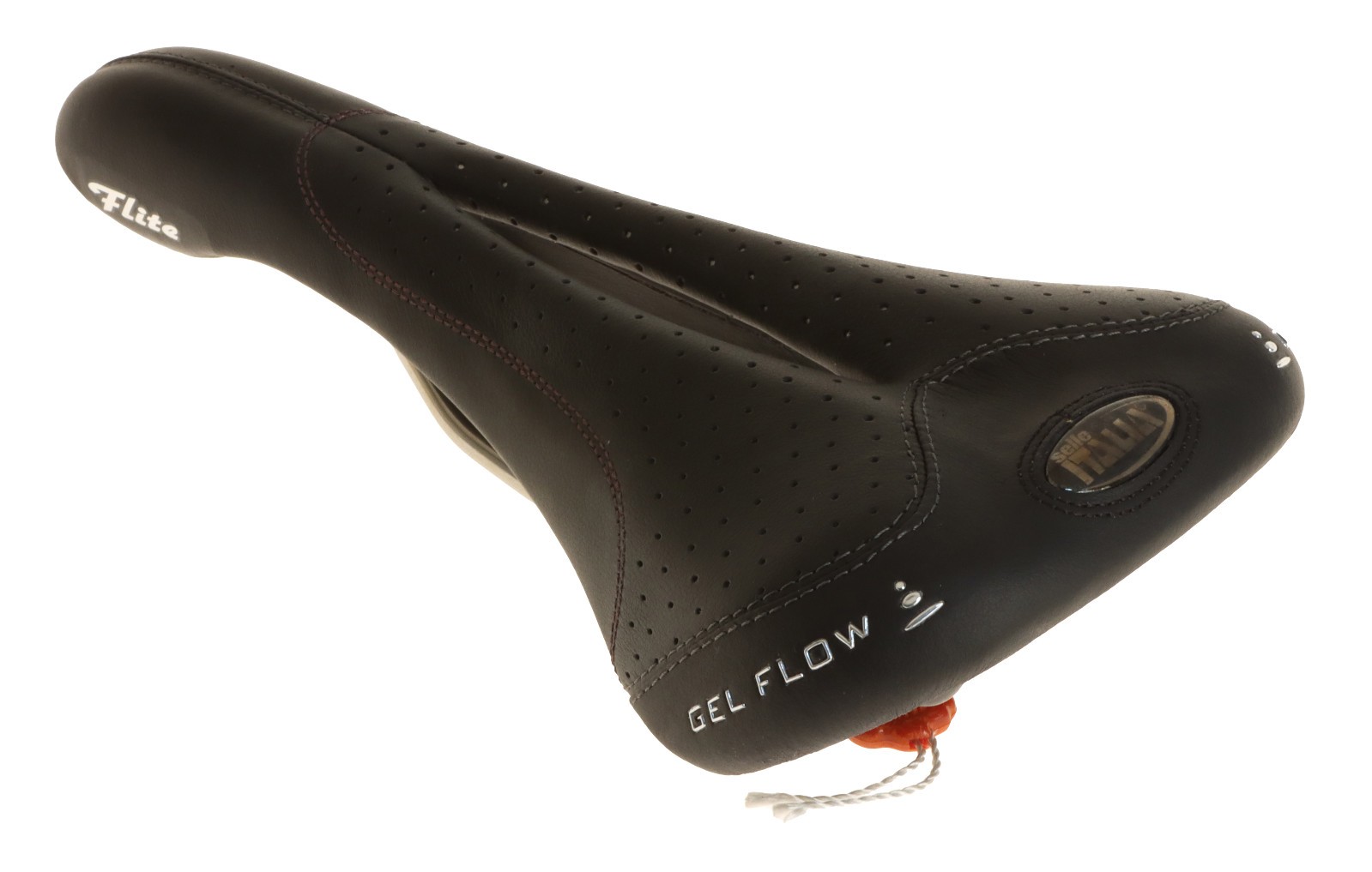 Selle Italia Flite Saddle Gel Flow Titanium Rails 2005 Black Leather NIB NOS NEW