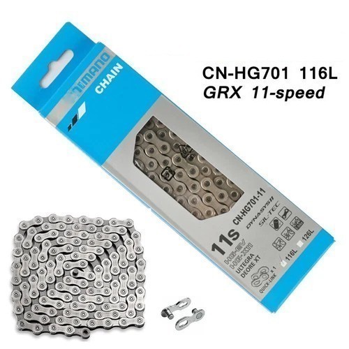 Bicycle Chain, 6 to 12 Speed 116-126 Links with Quick Links for MTB Bike