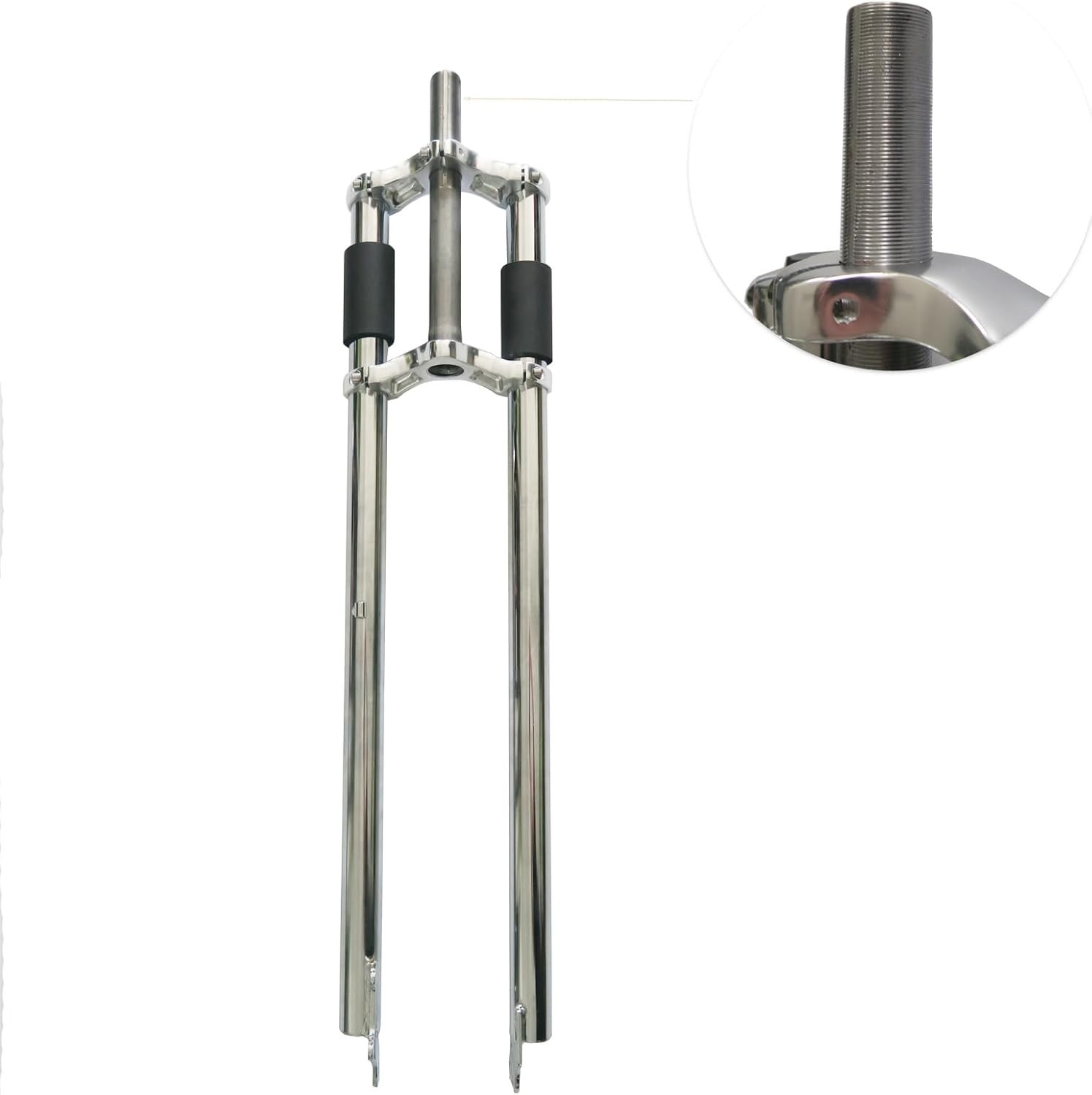 1 inch Threaded Bike Fork 26″/700C/29″ Triple Tree Non Suspension Bicycle Fork