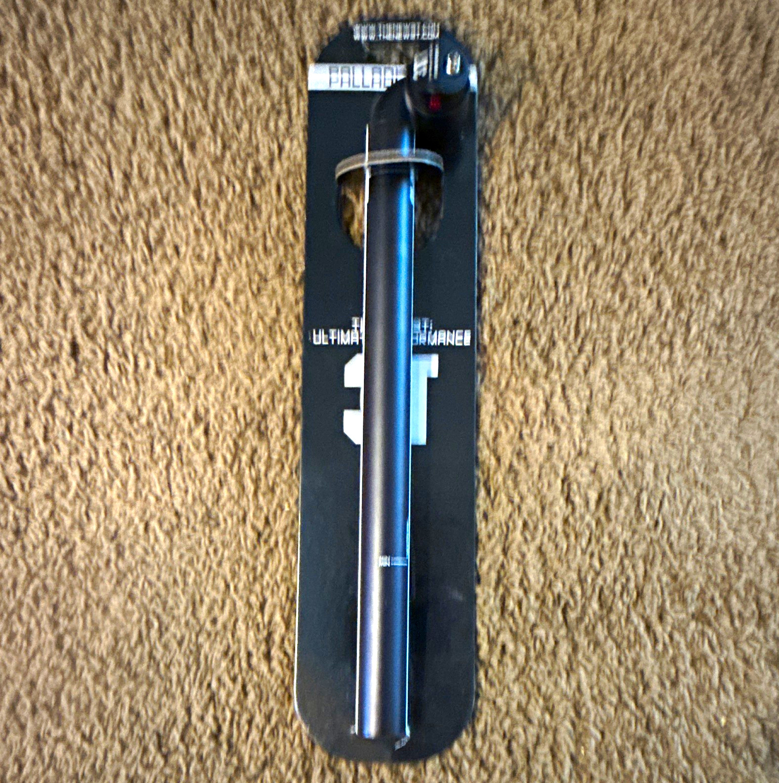 3T Palladio Pro Seatpost 27.2mm x 350mm Black Aluminum Alloy/Stainless