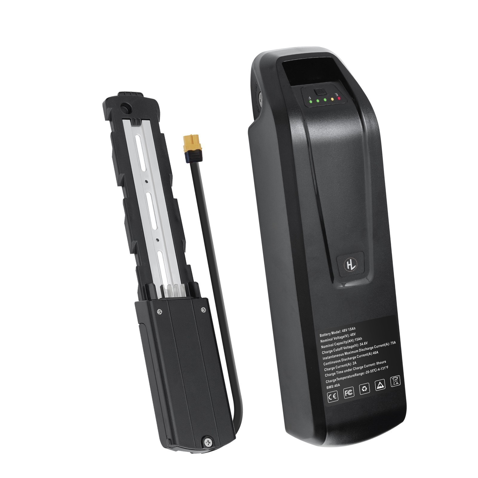 UUG 4PIN 48V 15Ah Black Ebike Battery 1000W Electric Bike Lithium Battery