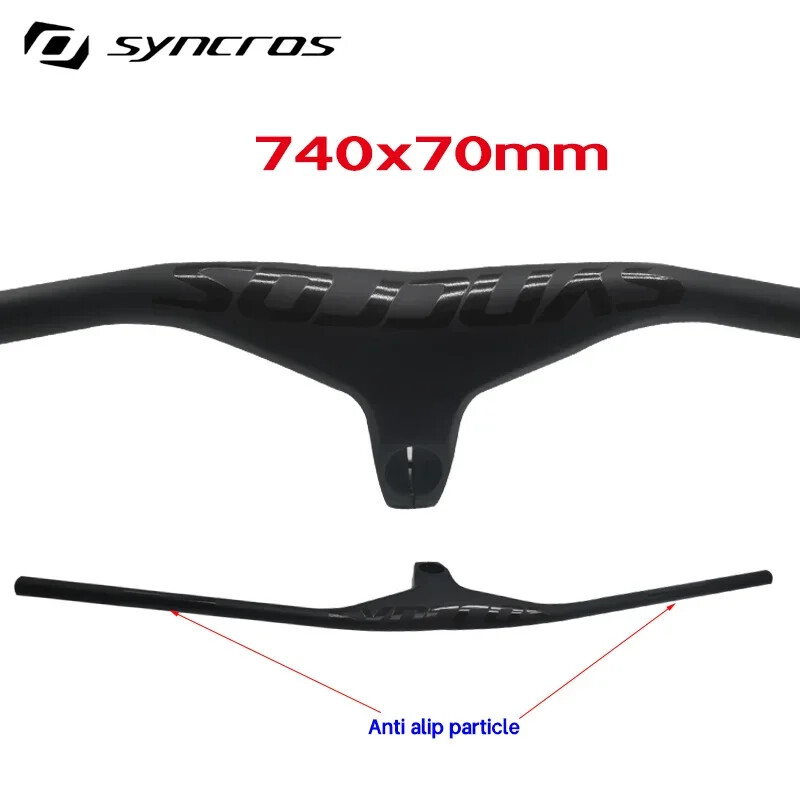 28.6mm -7Degree Mountain Bike Carbon Integrated Handlebar 660-800×70/80/90/100mm
