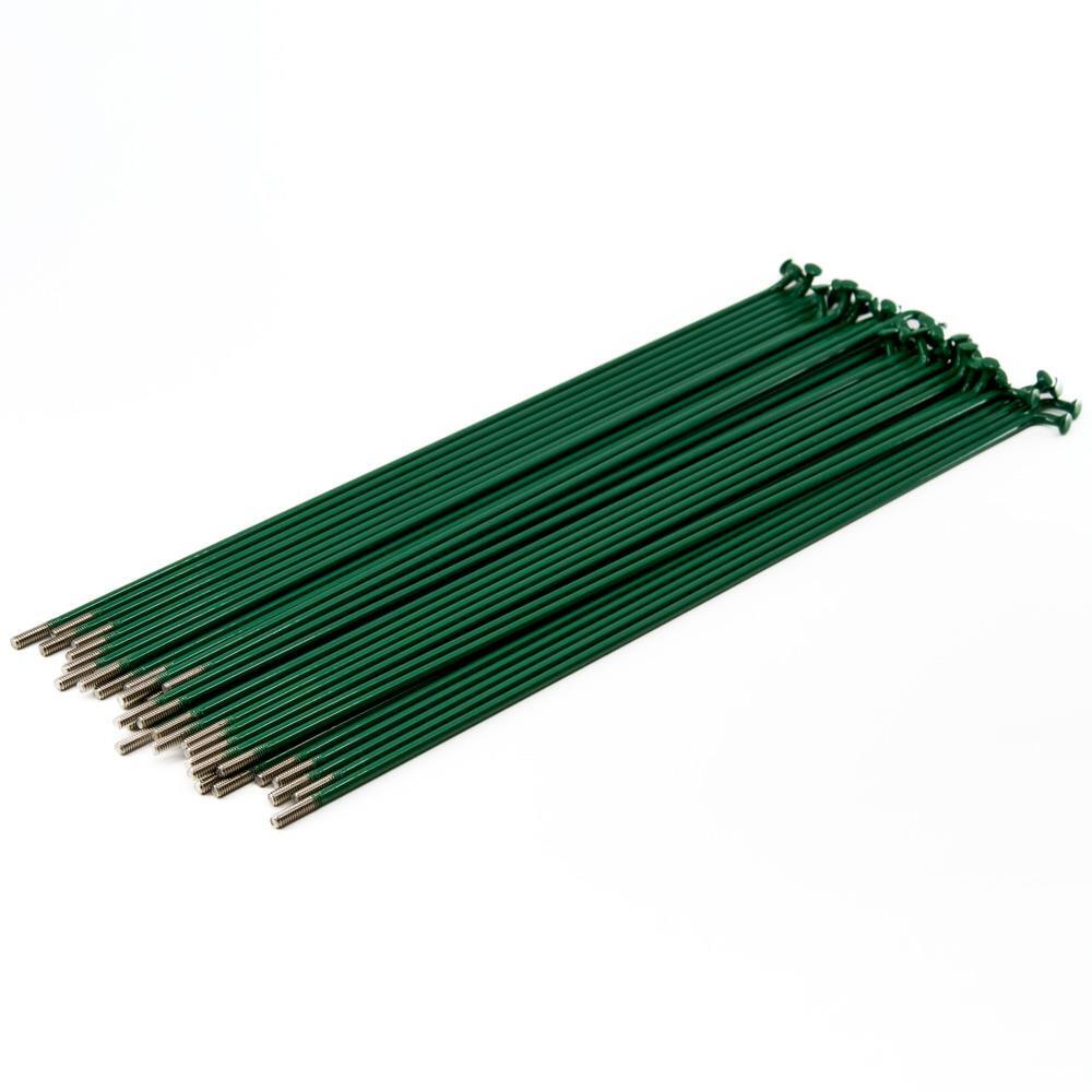 BMX Stainless Steel Spokes 40Pk Green 184mm 186mm 188mm 190mm 192mm 194mm