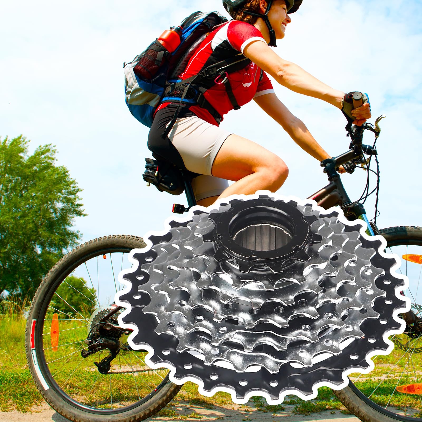 7 Speed EBike Freewheel 1128 Teeth Screw On Multiple Freewheel Threaded Type …