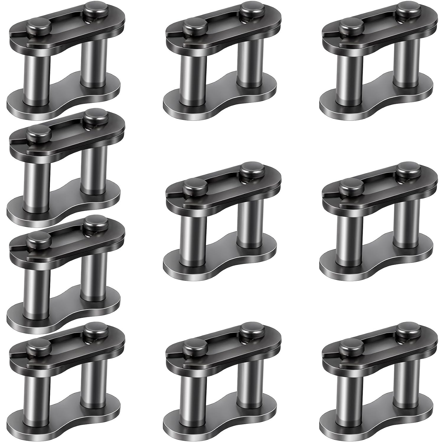 10pcs 25 Chain Master Link Roller Steel Alloy Heavy Duty Connector for Bike …