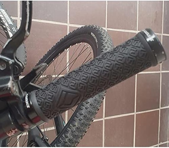 Mountain Bike Grips – Double Lock-On Rubber Handlebar Grips 22mm Size