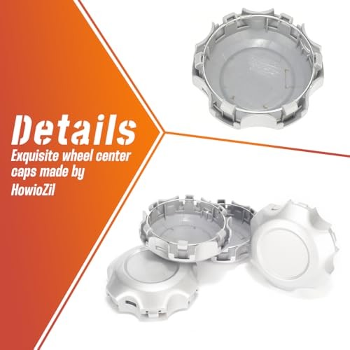 4Pcs 119mm(4.69in) Wheel Center OD: 119mm/4.69in, ID: 105.7mm/4.16in Silver