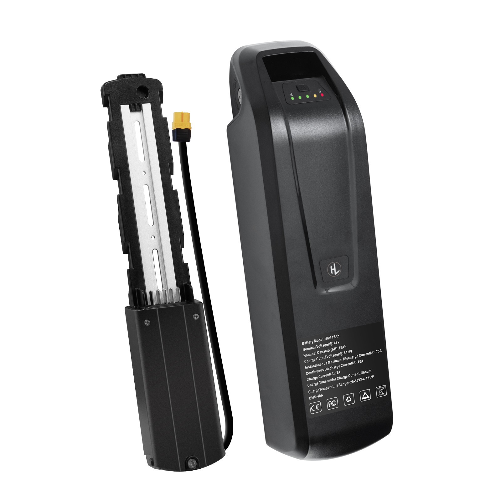 UUG 48V 15Ah Battery 48V Battery with 4-Pin 5-Pin Connector 200W-1500W