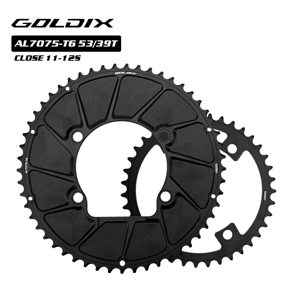 GOLDIX 110BCD 2X Double Chainring 9-12S Road Bike Chainring 7075 Aluminum Alloy