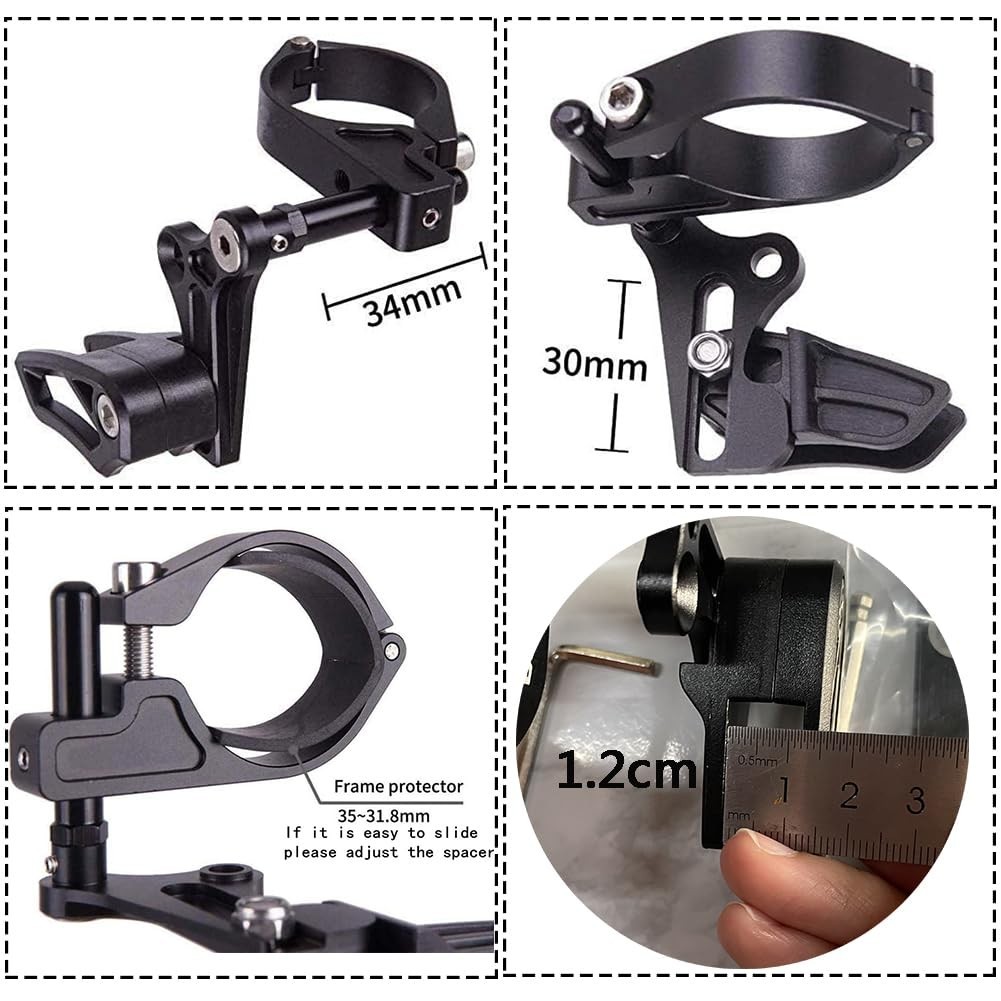 Mountain Bike Chain Guide Bash Guard – 7075 Aluminium Alloy + ABS Plastic Protec