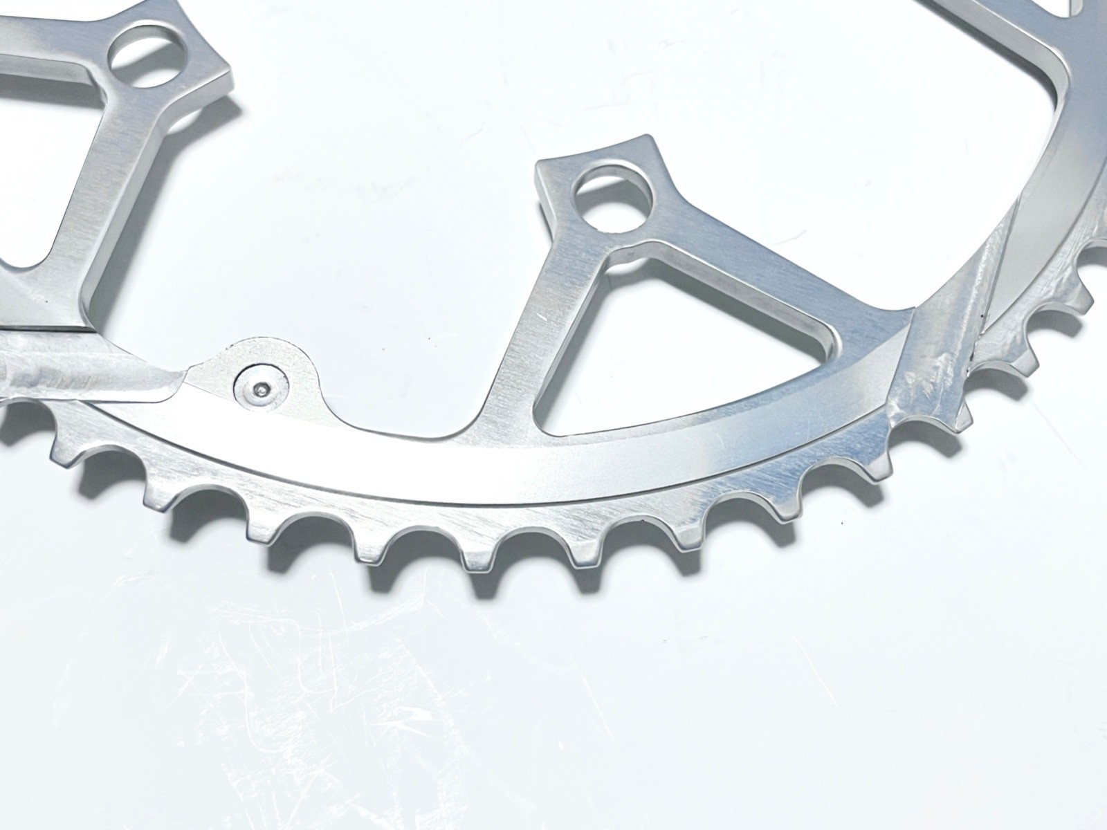 NOS KOOKA 50T 110BCD Chainring — 1990s USA CNC Alloy, Mint Silver