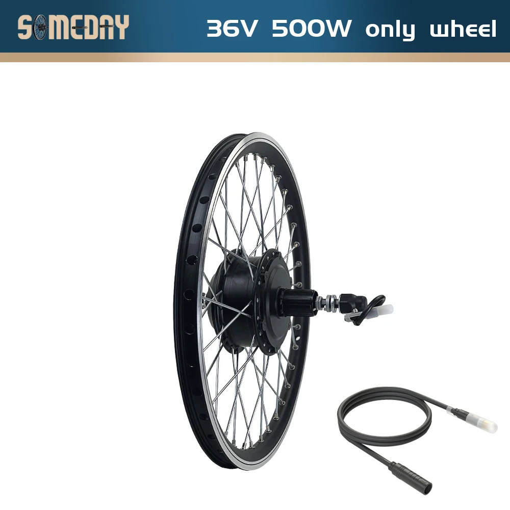 E-bike Conversion Kit 36/48V 500W Dropout 142mm Rear Cassette Hub Motor Wheel