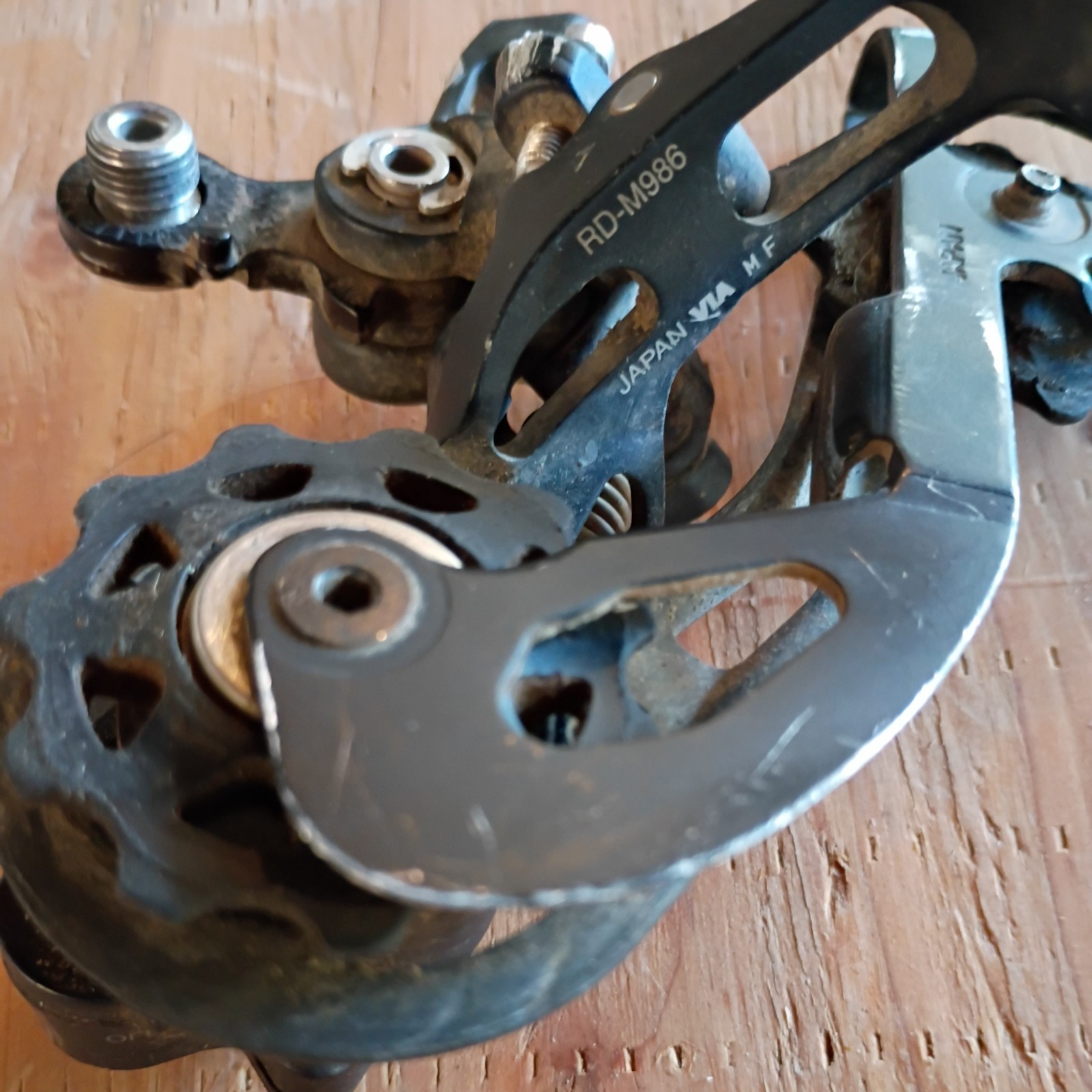 Shimano XTR RD-M986 Rear Derailleur 10s with Clutch Medium Carbon Cage GS PARTS