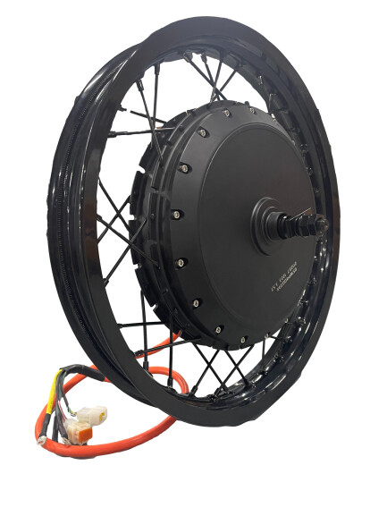 QS V3 273 40H Motorcycle rim 17” 18″ 19″ 21*1.85in 72v 8000W Ebike Motor Wheel