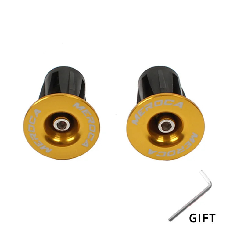 1 Pair Bike Handlebar End Plugs Aluminum Alloy MTB Road BMX Grip Caps