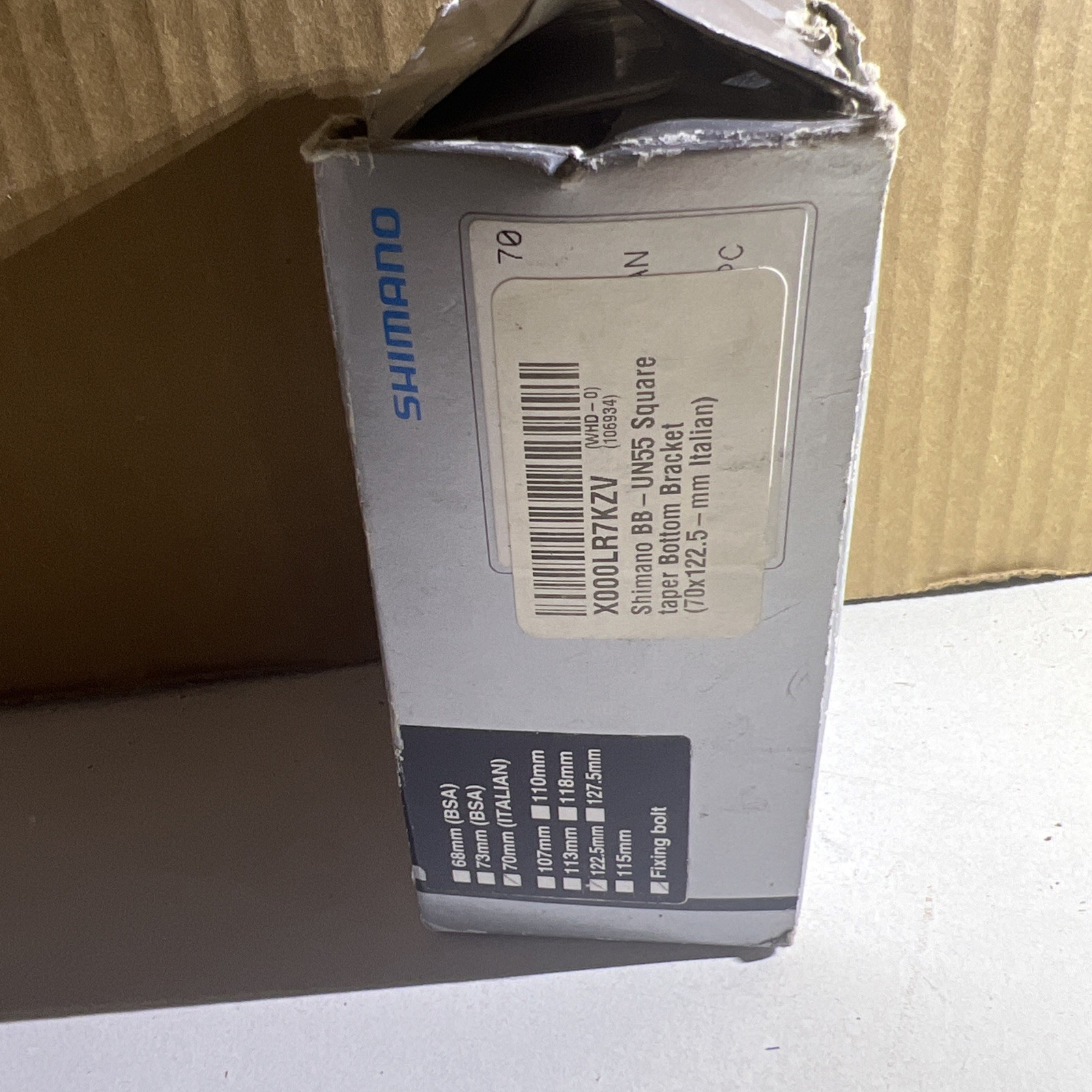 Shimano Bottom Bracket BB-UN55 68mm 118mm Square Taper