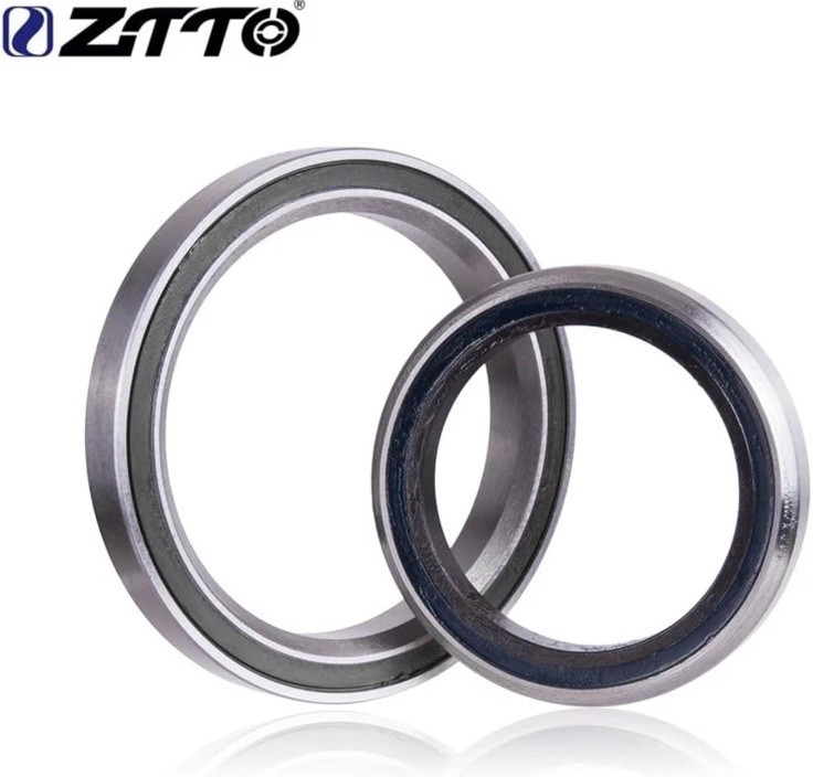 ZTTO Black MTB Bike Headset 4444S, 44mm, 28.6 Straight Tube Fork for Cycling